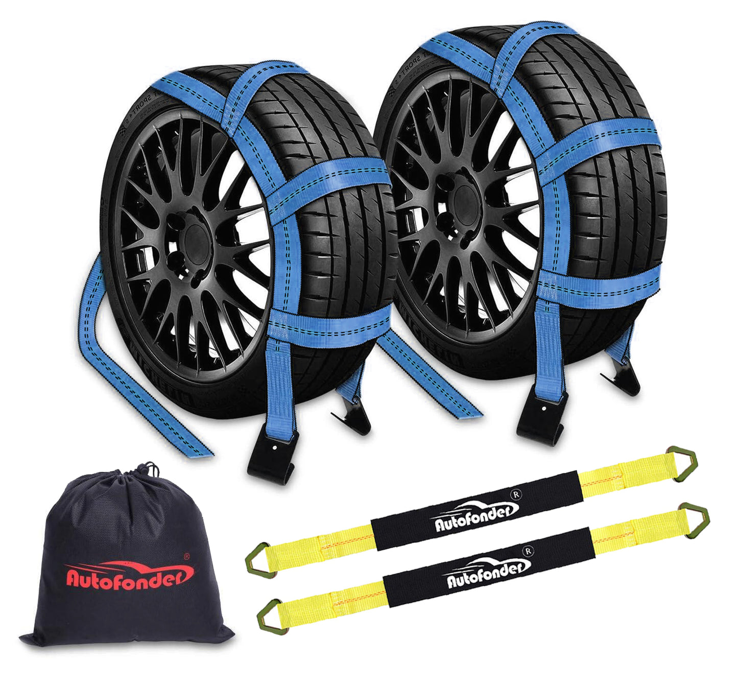 Tow Dolly Basket Straps for 14"-17" Tires