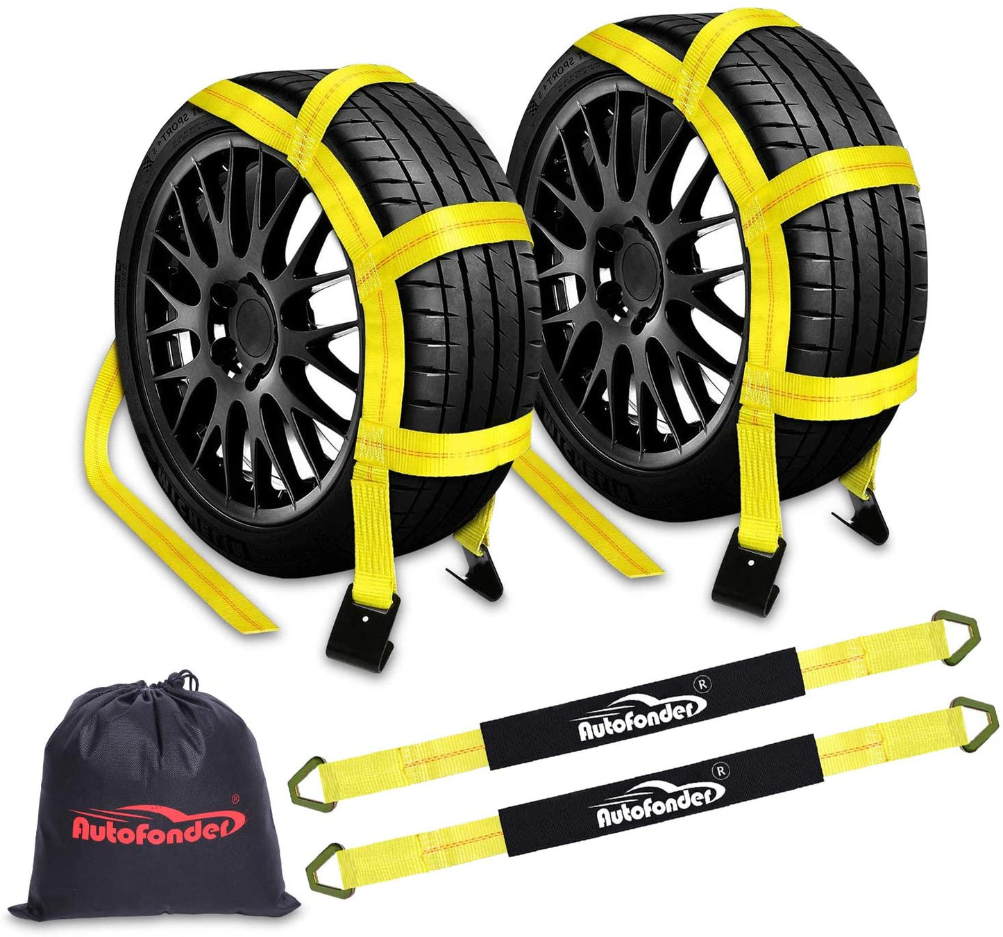 Tow Dolly Basket Straps for 14"-17" Tires