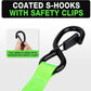 1 Inch x 12 Feet Retractable Ratchet Straps with Soft Loops