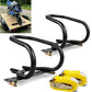 Autofonder 7" Motorcycle Wheel Chock Steel for E-Track System with 2”x15’ E Track Ratchet Straps(2 Pack Bundle) - image 2