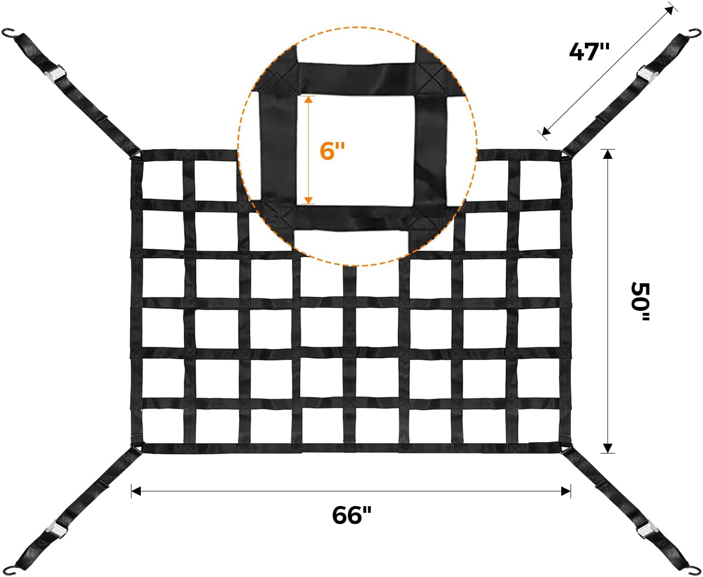 Cargo Net for Pickup Truck Bed