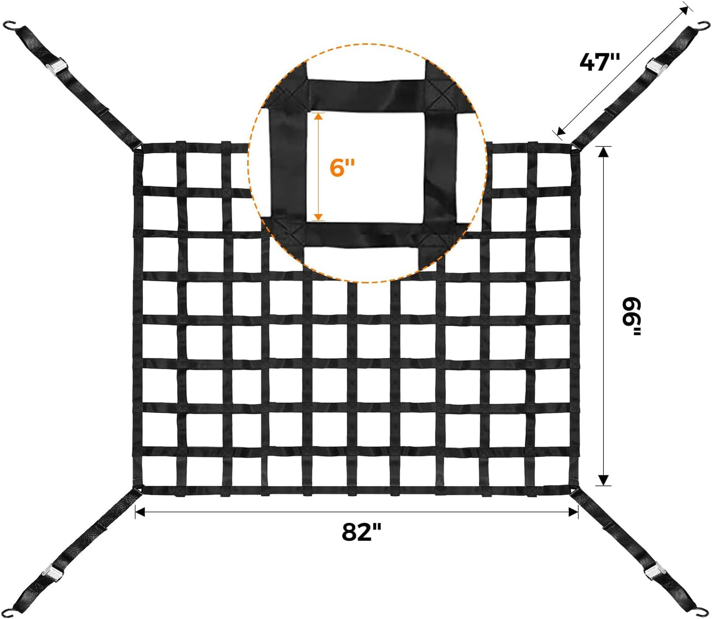 Cargo Net for Pickup Truck Bed