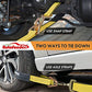 Car Tie Down Straps 2"x10ft with Snap Hook 4-Pack, 10,000lb – image 4