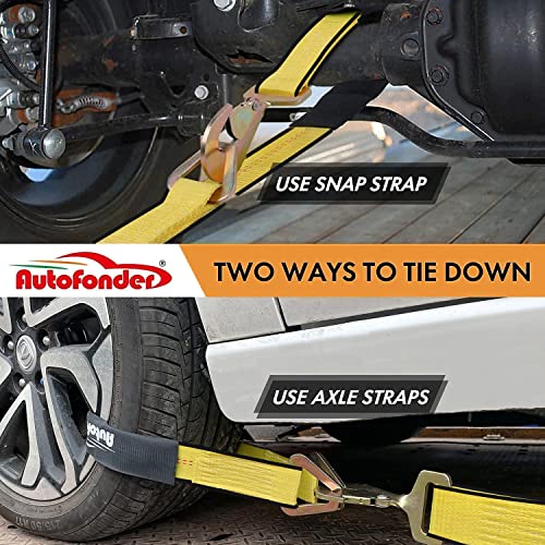 Car Tie Down Straps 2"x10ft with Snap Hook 4-Pack, 10,000lb – image 4