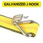 3-Point Car Hauler Straps 2"x10ft Over-the-Tire 4-Pack, 10,000lb – image 7