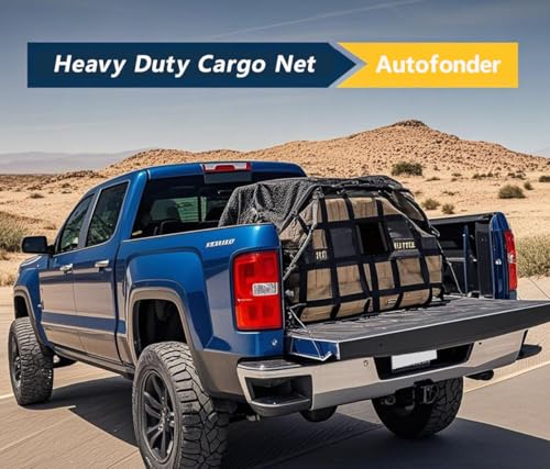 Cargo Net for Pickup Truck Bed 42"x50" with S-Hooks, 2" Wide Mesh – image 8