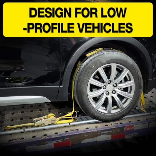 E-Track Tire Straps for Trailers 2"x10ft 4-Pack, 10,000lb – image 3