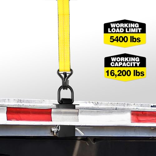 Stake Pocket D Rings 4-Pack, 16,200lb Heavy Duty Trailer Anchor Points – image 3