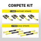 Car Tie Down Straps for Trailers 2"x10ft J-Hook with Safety Clips 4-Pack – image 6