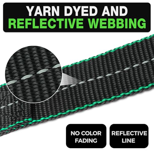 1"x15ft Ratchet Tie Down Straps 4-Pack for Motorcycle, Dirt Bike & ATV – image 4