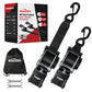 Retractable Boat Trailer Tie Down Straps 2"x6ft 2-Pack, 4,400lb Break Strength – image 2