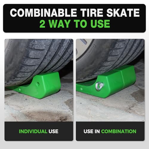 Tire Skates for Tow Truck 4-Pack, 16,000lb Heavy Duty – image 6