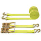 Autofonder Ratchet Tie Down Strapa 2-Pack 2in x 27ft with Double J Hooks – image 2