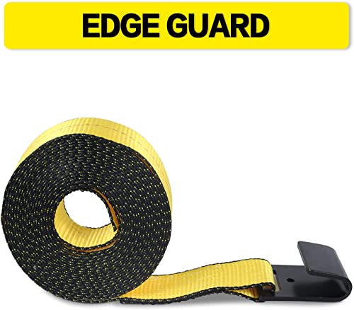 Autofonder Flat Hook Ratchet Straps 2in x 27ft, 3,333lb Working Load Limit – image 6