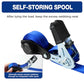 NeatStrap Ratchet Strap with Safety Lock Chromoly S Hooks-1,500lbs Break Strength-Motorcycle, Kayak Ratcheting Straps 1" x 15' Soft Loop Tie-Downs for Pickup Bed,Moving Truck,Trailer(4PK) – image 4