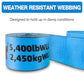 Autofonder 4" x 30' Straps for Flatbed Trailers 10-Pack Heavy Duty, Blue – image 5