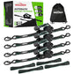 Autofonder Retractable Ratchet Straps Yarn-Dyed, Zero Color Transfer – image 2