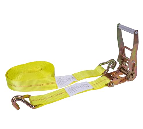 Autofonder Ratchet Tie Down Straps 10-Pack Heavy Duty 2" x 27' with J Hooks – image 8