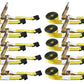 Autofonder Ratchet Tie-Down Straps Flat Hook (10 Pack) 2" x 27' Yellow – image 1