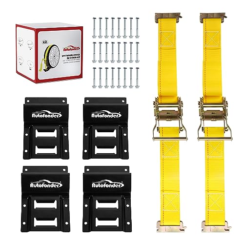 Autofonder Wheel Chock Tie Down Kit 4Pack 4500LBS Break Strength – image 2