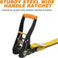 Autofonder Car Hauler Tie Down Straps 4-Pack, 2" x 114" with Snap Hooks – image 6