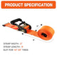 Wheel Chock Tie Down Kit (4500lb Break Strength) Heavy Duty Trailer Tire Straps System for ATV, UTV, Lawn Mower & More - Ratchet Tie Downs Accessories with E Track for Four Wheeler – image 4