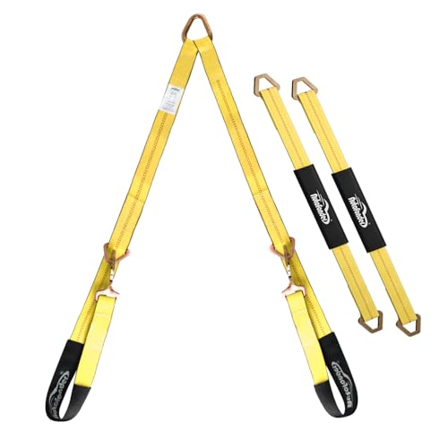 Autofonder 2" x4' V-Bridle Strap with Cordura Sleeve and 2"x36" Axle Straps – image 2