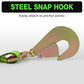 Autofonder Axle Tie-Down Straps 2" x 114" 4-Pack 10,000lbs Green – image 7