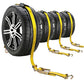 Autofonder Car Hauler Straps 4-Pack Heavy Duty 2inx10ft with Idler J Hooks – image 2