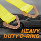 Autofonder 4 Pack 2" x36'' Premium Axle Straps Tie Downs with D-Ring – image 6