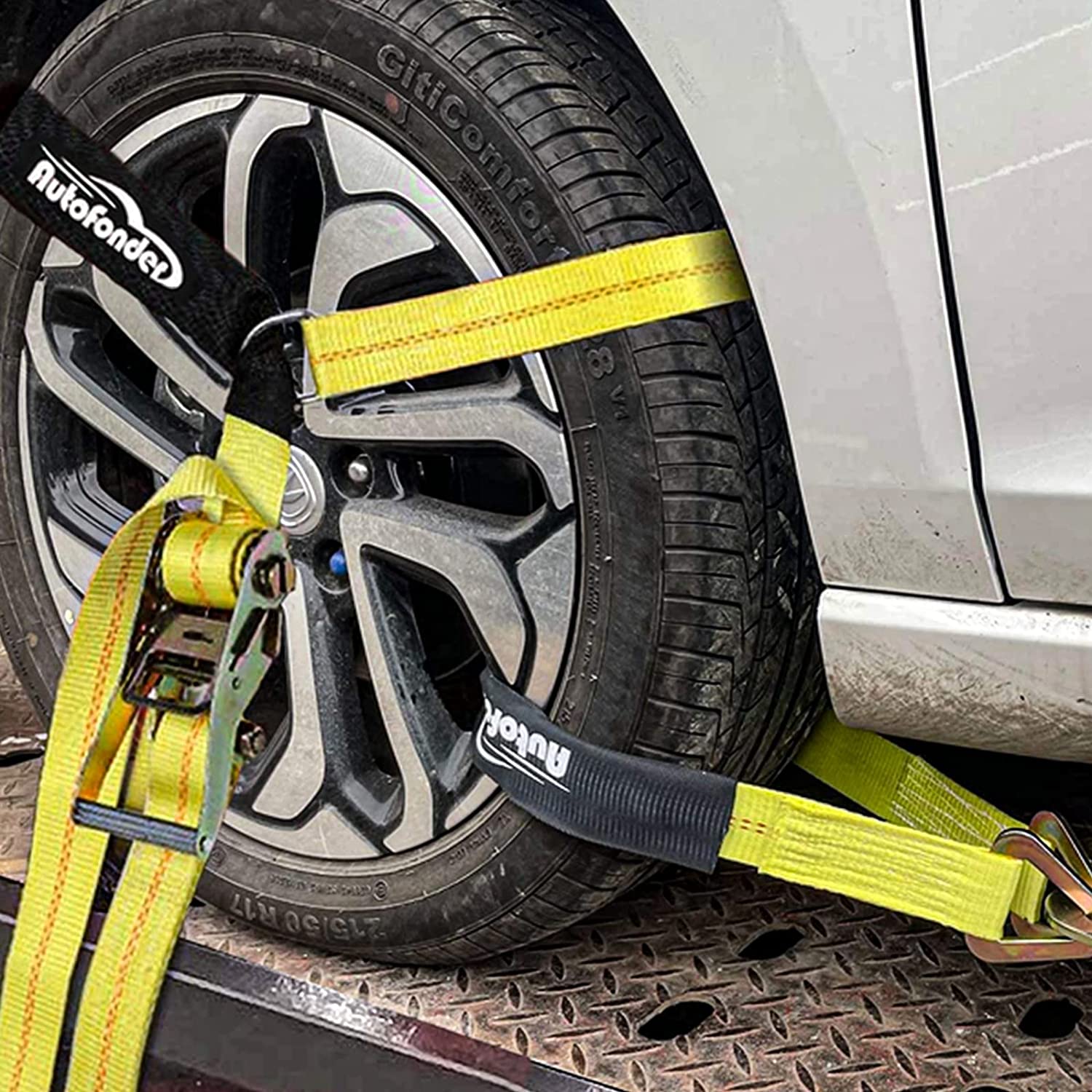 Car tire store ratchet straps