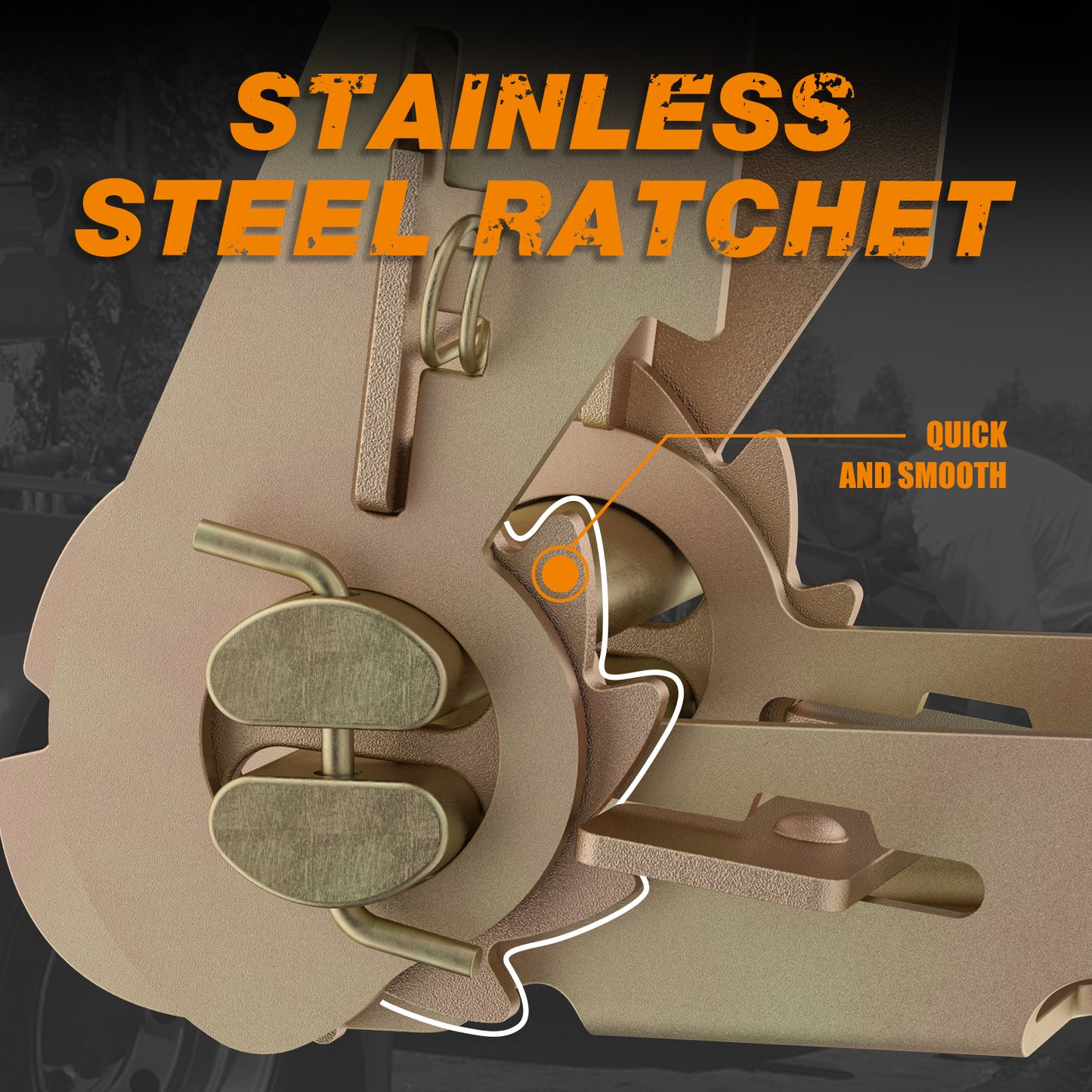 1.5" Ratchet Straps 3,000lb for ATVS, Motorcycles