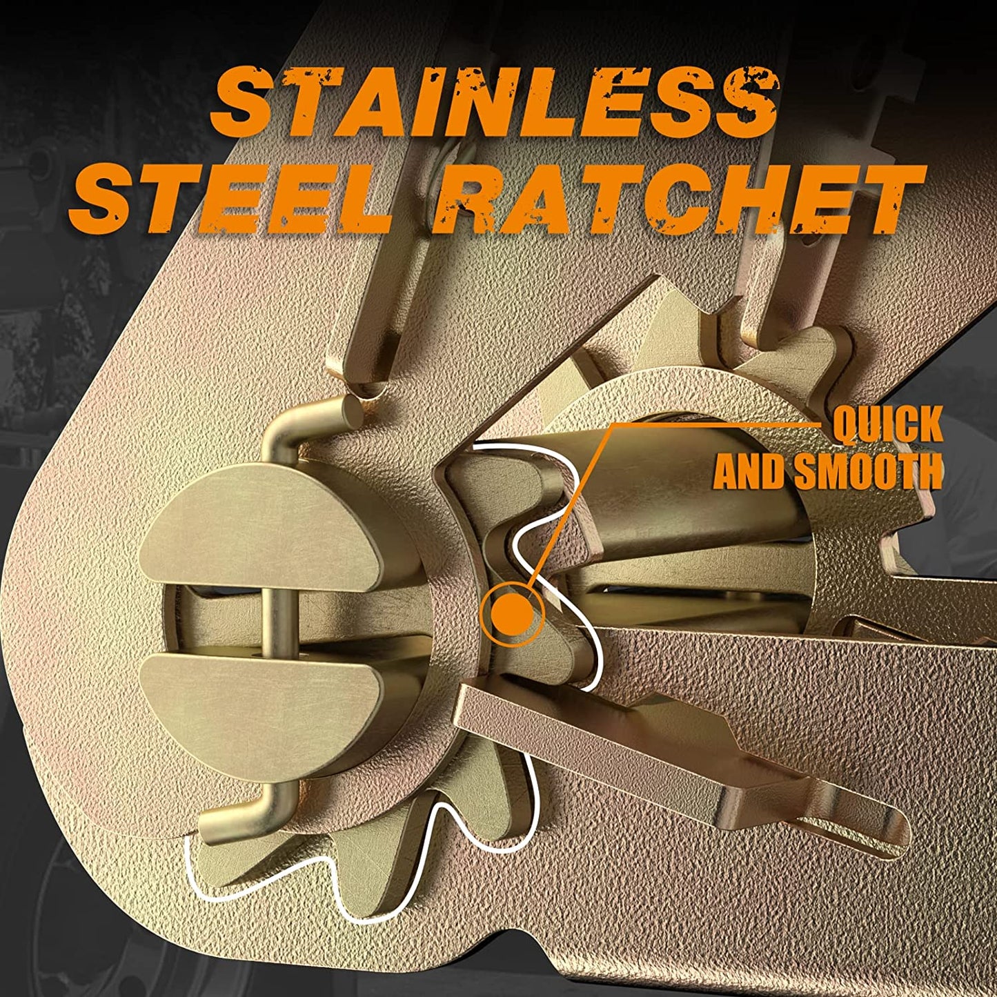 2"x27' Ratchet Straps 10,000lb Break Strength